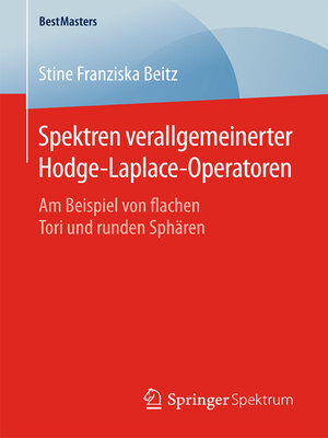 cover image of Spektren verallgemeinerter Hodge-Laplace-Operatoren